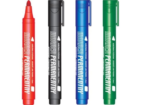 Permanent black marker (12pcs) KM102-VO