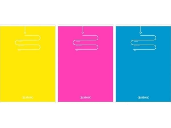 Herlitz Notebook A5/32K, Grid Color Blocking (10 pcs)