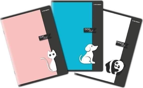 TOP-2000 Notebook A4/60K PP grid (5 pcs)