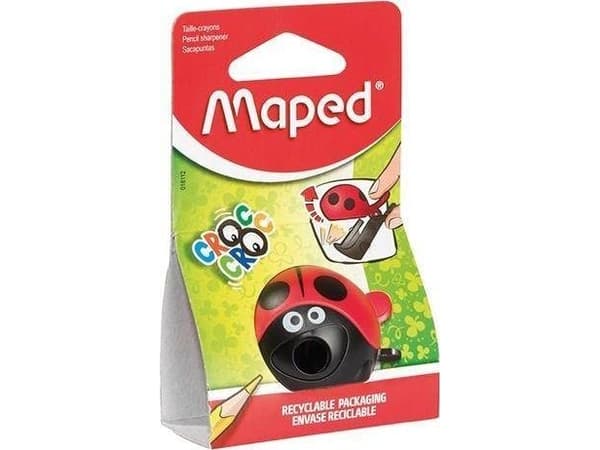 Maped Croc Croc Easy 1-hålsvässare Ladybird