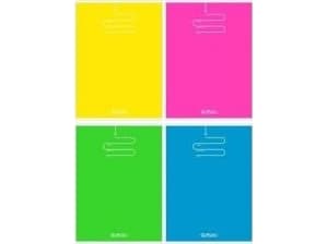 Herlitz Notebook B5/96K checkered Color Blocking (5 pcs)