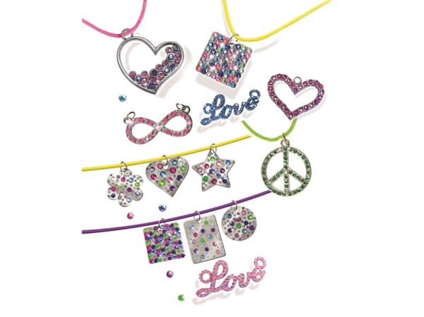 Lena Metal Jewelry Crystal Gem, Children''s jewellery making set, 8 år, Flerfarget
