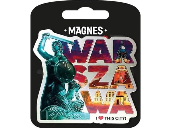 Pan Dragon Magnes I love Poland Warszawa ILP-MAG-A-WAR-08