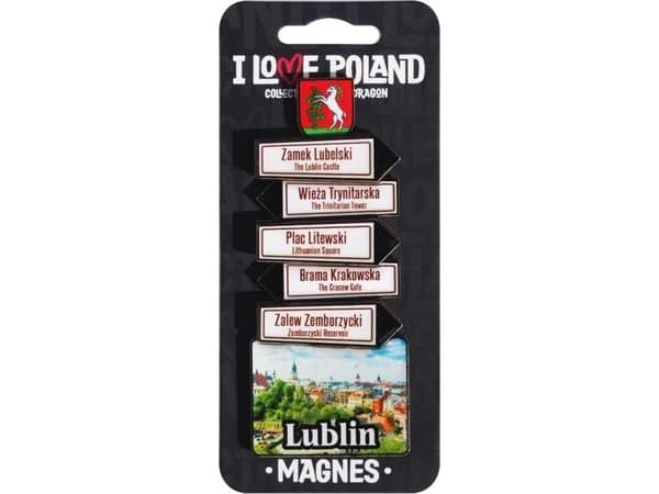 PAN DRAGON Magnes I love Poland Lublin ILP-MAG-C-LUB-13