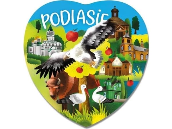 PAN DRAGON Magnet I love Poland Podlasie ILP-MAG-C-POD-16