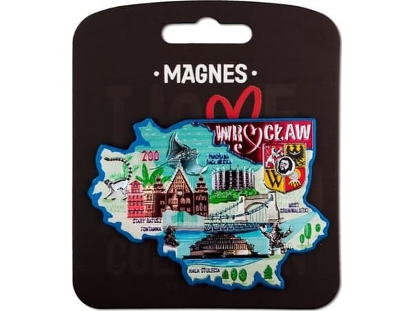 Pan Dragon Magnes I love Poland Wrocław ILP-MAG-A-WR-27