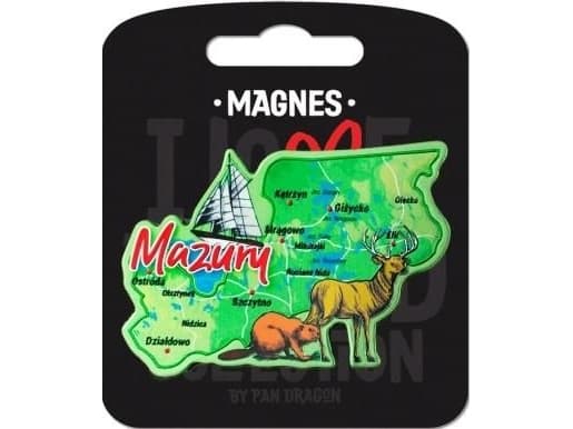 PAN DRAGON Magnes I love Poland Mazury ILP-MAG-A-MAZ-10