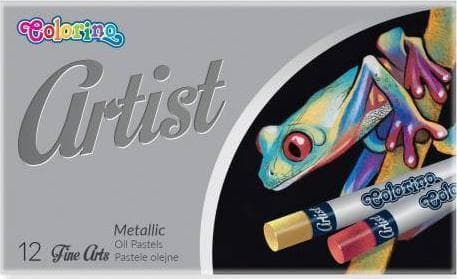 Patio Oljepastellkritor 12 färger Artist Metallic 81162 Colorino