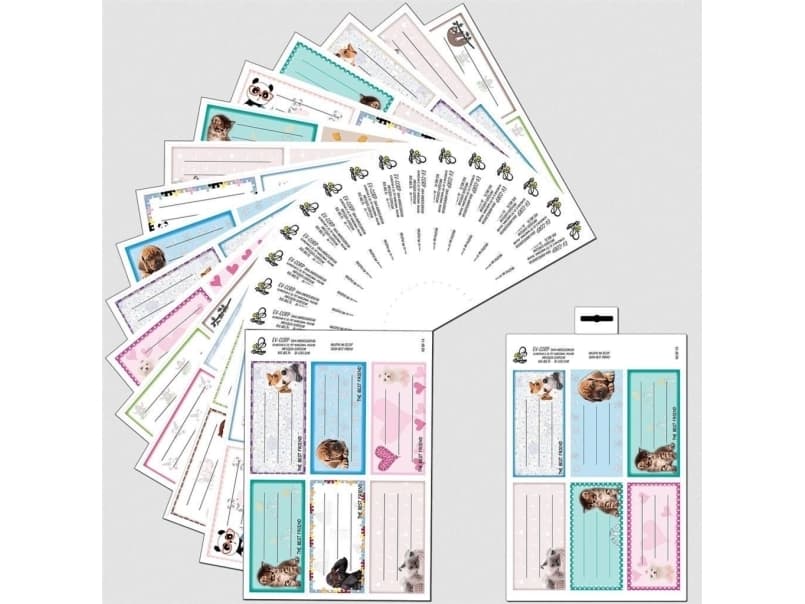 Bee-bee. Labels for notebook Best friend 3 pcs