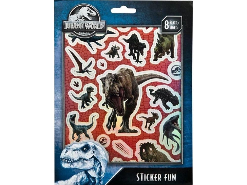 Cass the movie Set of metallic stickers Dinosaurs