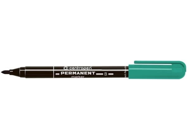 Centropen marker green permanent round tip 2.00mm (628360010)