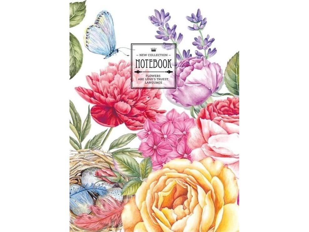 Fresh Decorative notebook 145x197/264K, grille TW Peonies