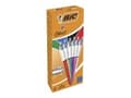 Miniatyrbilde 2 av 5: BIC 4 Colours Shine - 4-fargekulepenn - svart, rød, blå, grønn - 1 mm - medium - retraktil (en pakke 12)