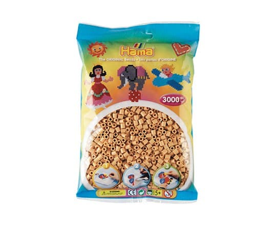 Hama Beads 201-27, Beige, Putkihelmi, 3000 kpl