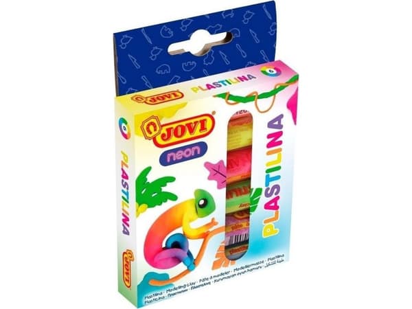 Plasticine 6 colors 15g neon JOVI