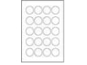 Avery Heavy Duty laseretiketter - polymer - vit - 40 mm rund 480 st (20 ark x 24) etiketter