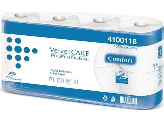 Velvet Toalettpapir Comfort 2w 15m 8stk