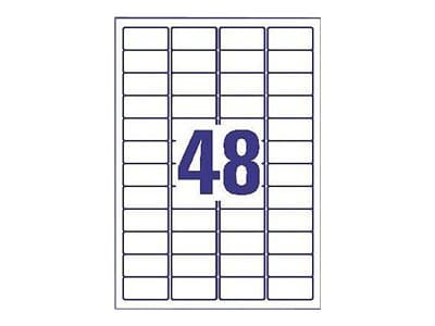 Avery Zweckform L7636 - Lim - 21.2 x 45.7 mm 1200 etikett (er) (25 ark x 48) etiketter