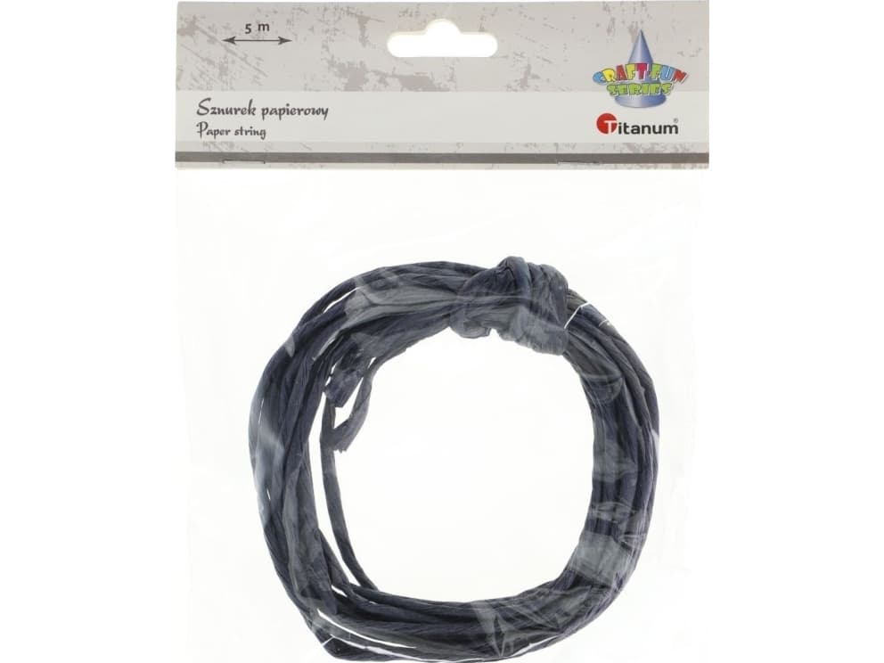 Titanum Paper twine 3.5mmx5m black