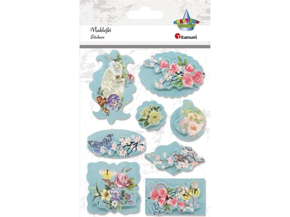 Titanum Self-adhesive decorations 3D mix 8 pcs