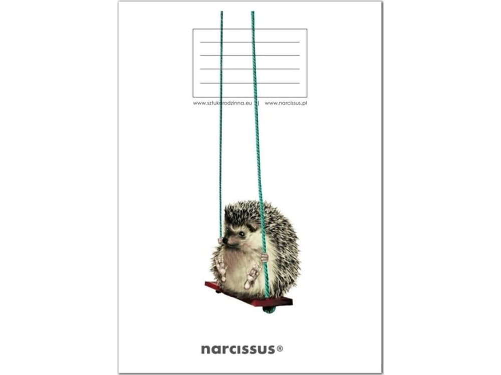 Narcissus Notebook A5/32K, checkered PP Fun Swing Away (4 pcs)