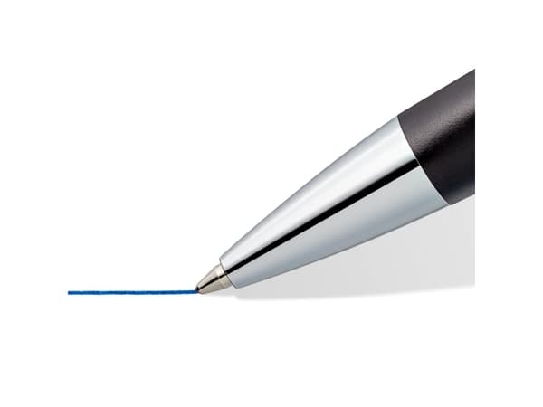 Staedtler 444, Klips, Uttrykkbar kulepenn med hengefeste, Gjenfyllbar, Blå, 1 stykker, Medium
