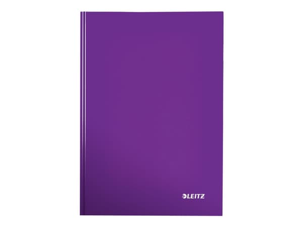 Leitz WOW A5 - Notisbok - eskebundet - 80 ark - rutet - purpur - kartong