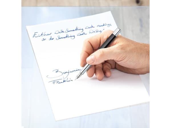 Staedtler triplus 474, Antrasitt, Fyllesystem med patron, Blå, Metall, Rustfritt stål, Medium