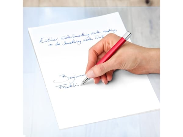 Staedtler triplus 474, Rød, Fyllesystem med patron, Blå, Metall, Rustfritt stål, Fint
