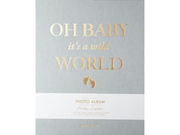 Printworks Fotoalbum Baby It's a Wild World. Szary