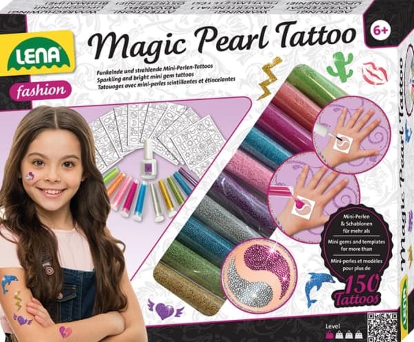 Lena Magic Pearl Tattoo, Multifärg, Barn, Honkoppling, 6 År, 50 mm, 240 mm