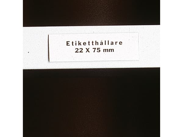 Etikettholder i plastikk 30x60 mm