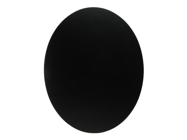Securit FB-OVAL, 300 x 500 mm, Melamine, Harpiks, Velcro mappe, Svart
