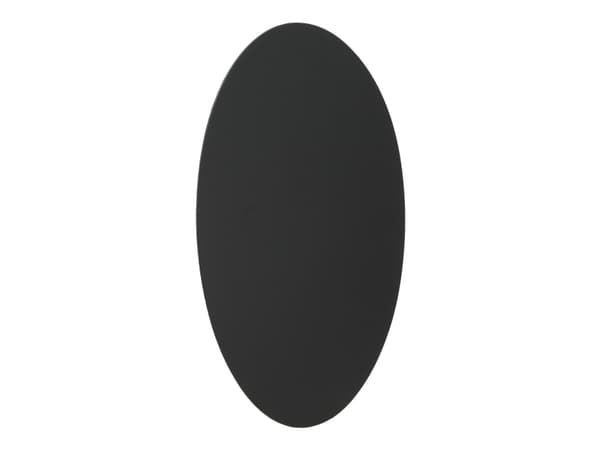 Securit FB-OVAL, 300 x 500 mm, Melamine, Harpiks, Velcro mappe, Svart