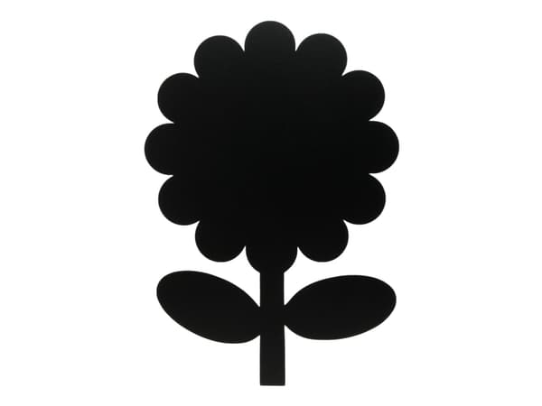 Securit® silhuet Blomster vægtavle i sort