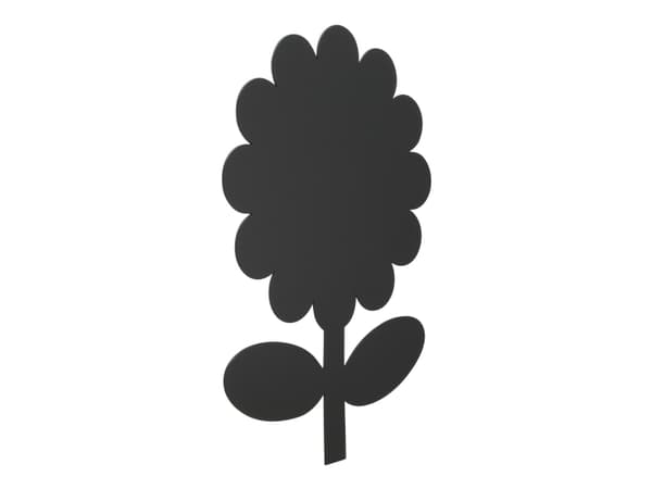 Securit® silhuet Blomster vægtavle i sort