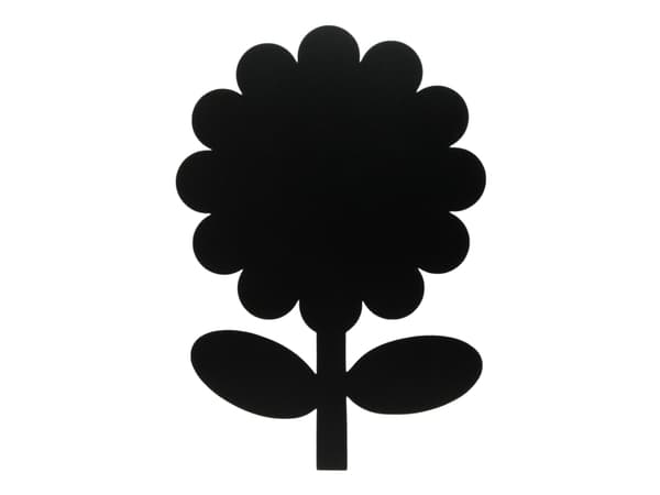 Securit® silhuet Blomster vægtavle i sort