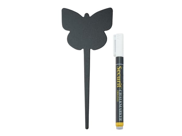 Tavle Securit Silhouette Butterfly 5 stk/pakning - (5 stk.)