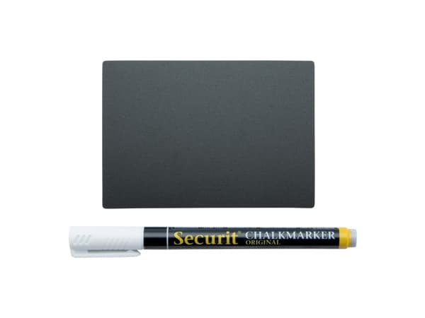 Securit® 20x dobbeltsidede A7 sorte tavleplader