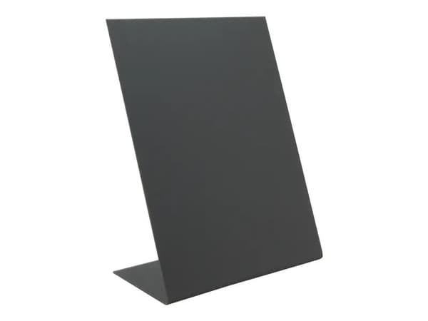 Securit® L-formet A5 akryl bordskilt i sort