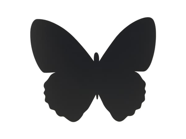 Securit FB-BUTTERFLY, 300 x 500 mm, Melamin, Harts, Kardborreband, Svart