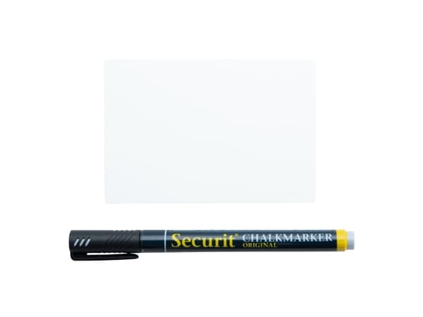 Securit TAG-A7-BL, Plast, Hvit