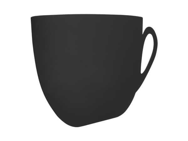 Securit® chalkboard silhuet Kop vægtavle i sort