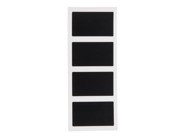 Securit CS-RECT-8, 85 x 50 mm, PVC, Svart
