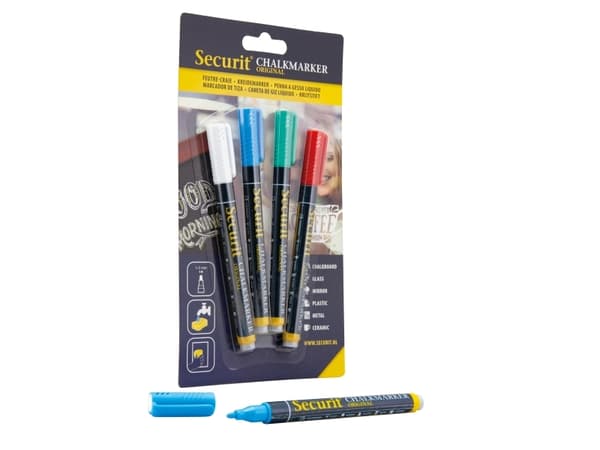 Securit BL-SMA100-V4-COL, Blå, Grön, Röd, Vit, Stifthylsa, 1 styck