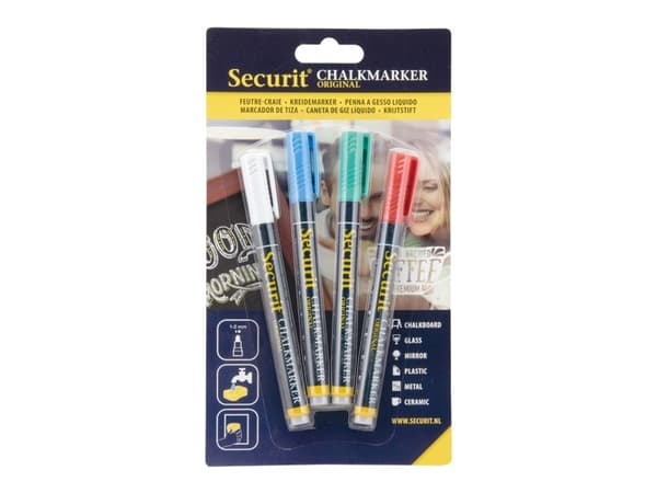 Securit BL-SMA100-V4-COL, Blå, Grön, Röd, Vit, Stifthylsa, 1 styck