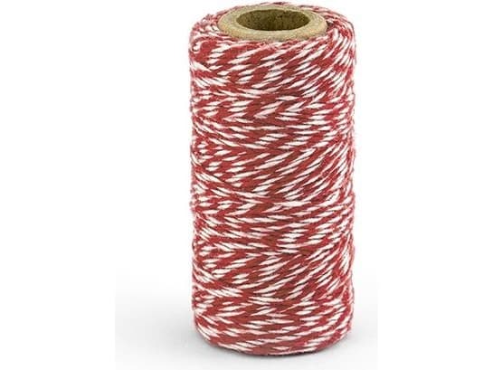 Party Deco Baker's hyssing rød 50m