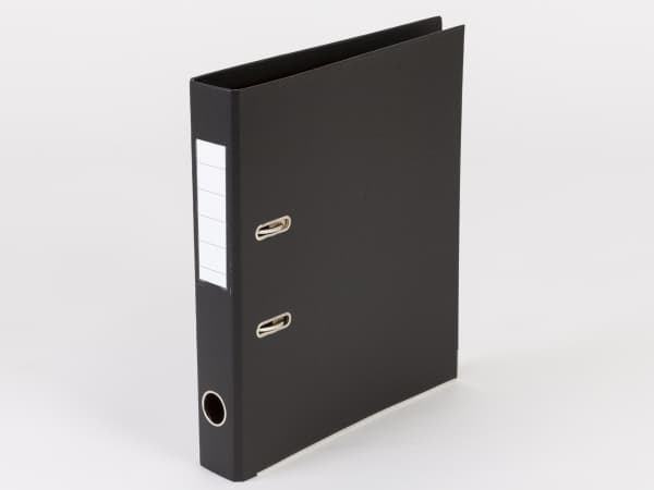 Brevordner Q-Line sort A4 metalskinne 50mm ryg - (10 stk.)