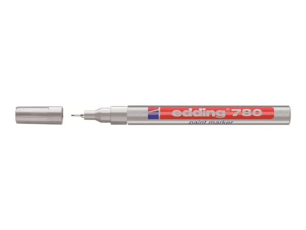 edding 780 paint - Markering - permanent - silver, gyllene - pigmentbläck - 0.8 mm (paket om 2)
