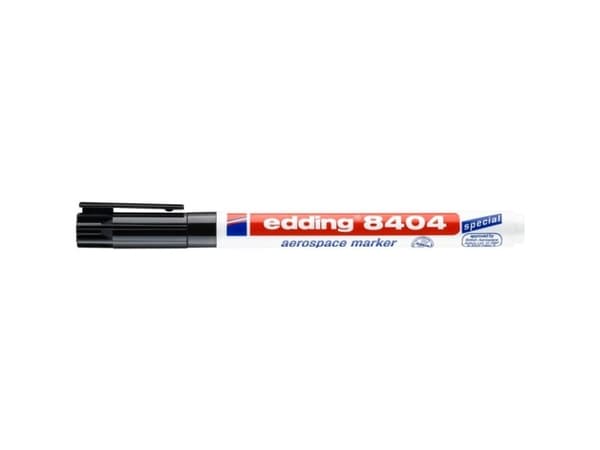 edding 8404 aerospace - Markør - permanent - svart - vannbasert fargeblekk - 0.75 mm